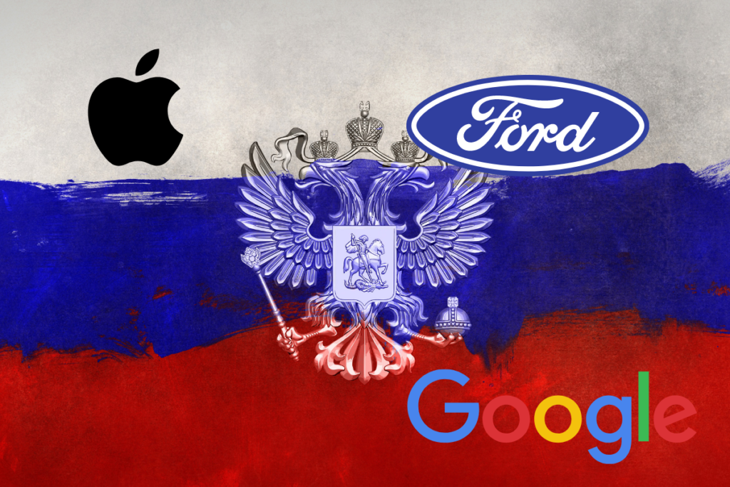 Apple, Google and Ford halt product sales in Russia